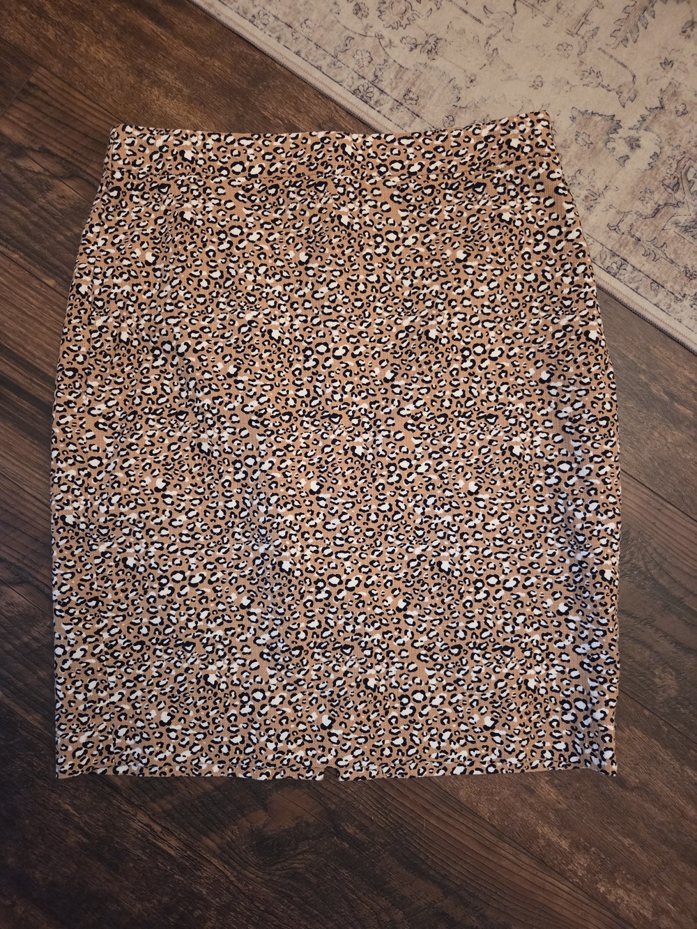 J. Crew Leopard Print Pencil Skirt in Tan and Black